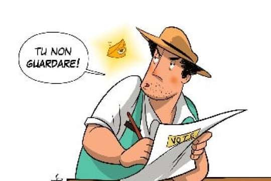 SCETTICUS: IL VOTO E` SEGRETO ANCHE PER "LUI"